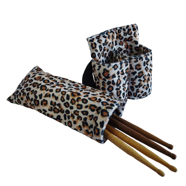 Pochete Porta-Bebida com Porta-Baqueta Estampado Oncinha