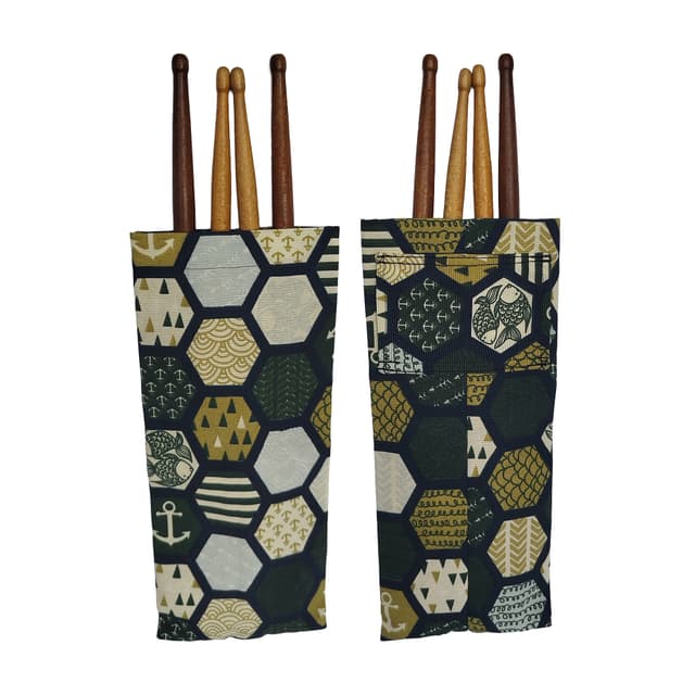 Porta-Baqueta Acquablock Verde Geométrico